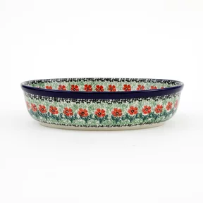 Półmisek owalny 299 24/18,5cm <br> 1916X Czerwone kwiatuszki
